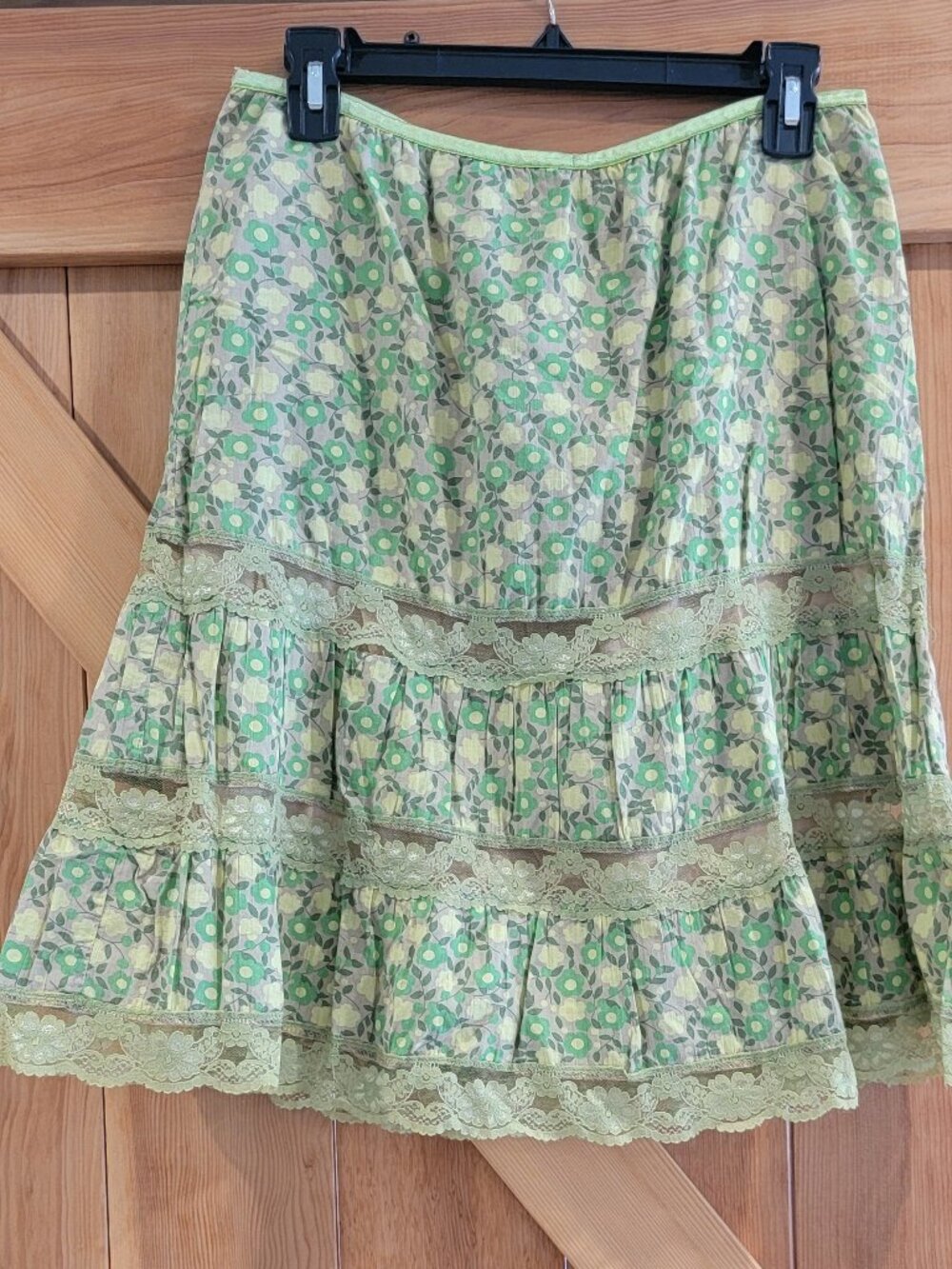 Roxy Cotton and Lace Skirt - Large